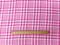Pink-White Famous Maker Cotton Check-Gingham Double Gauze Fabric By the Yard